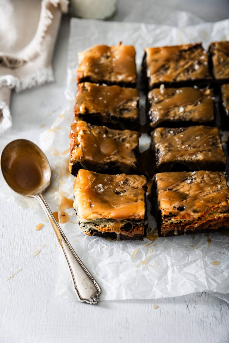 How a “Marbled” Cheesecake Brownie Turned into an Ooey-Gooey, Salted Caramel Masterpiece (Sort of)