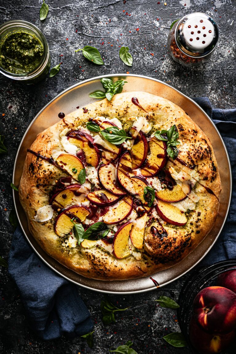 Summer Peach Pizza with Goat Cheese – The Sweet, Savory, Slightly Unhinged Pizza You Didn’t Know You Needed