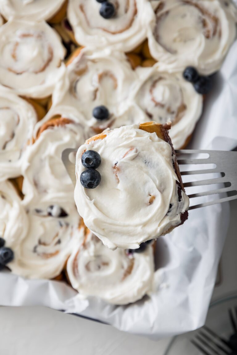 Blueberry Cinnamon Rolls: Because Regular Cinnamon Rolls Needed a Little Sparkle