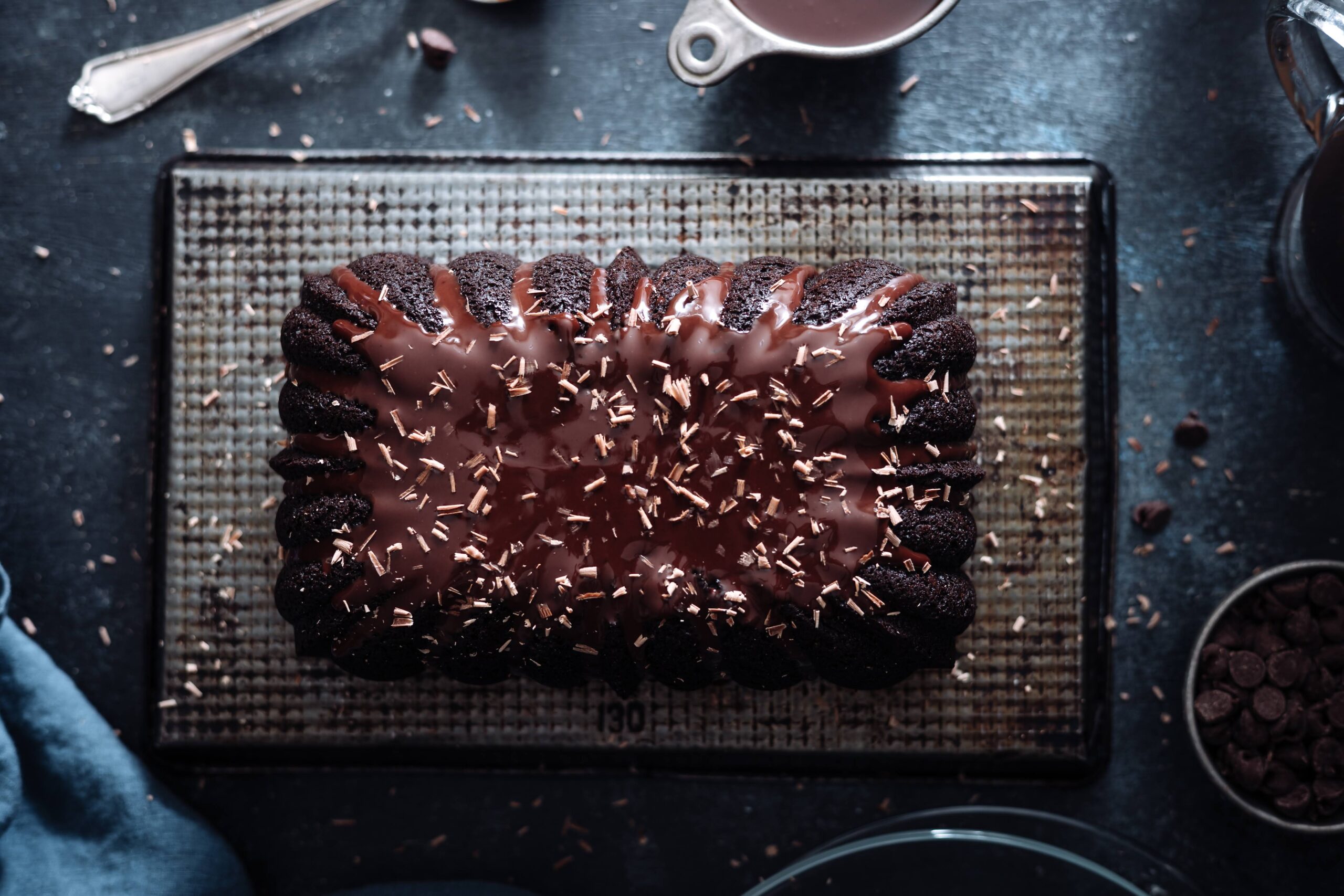 High Altitude Chocolate Sour Cream Pound Cake Loaf with Chocolate Ganache Glaze High Altitude Chocolate Sour Cream Pound Cake Loaf with Chocolate Ganache Glaze