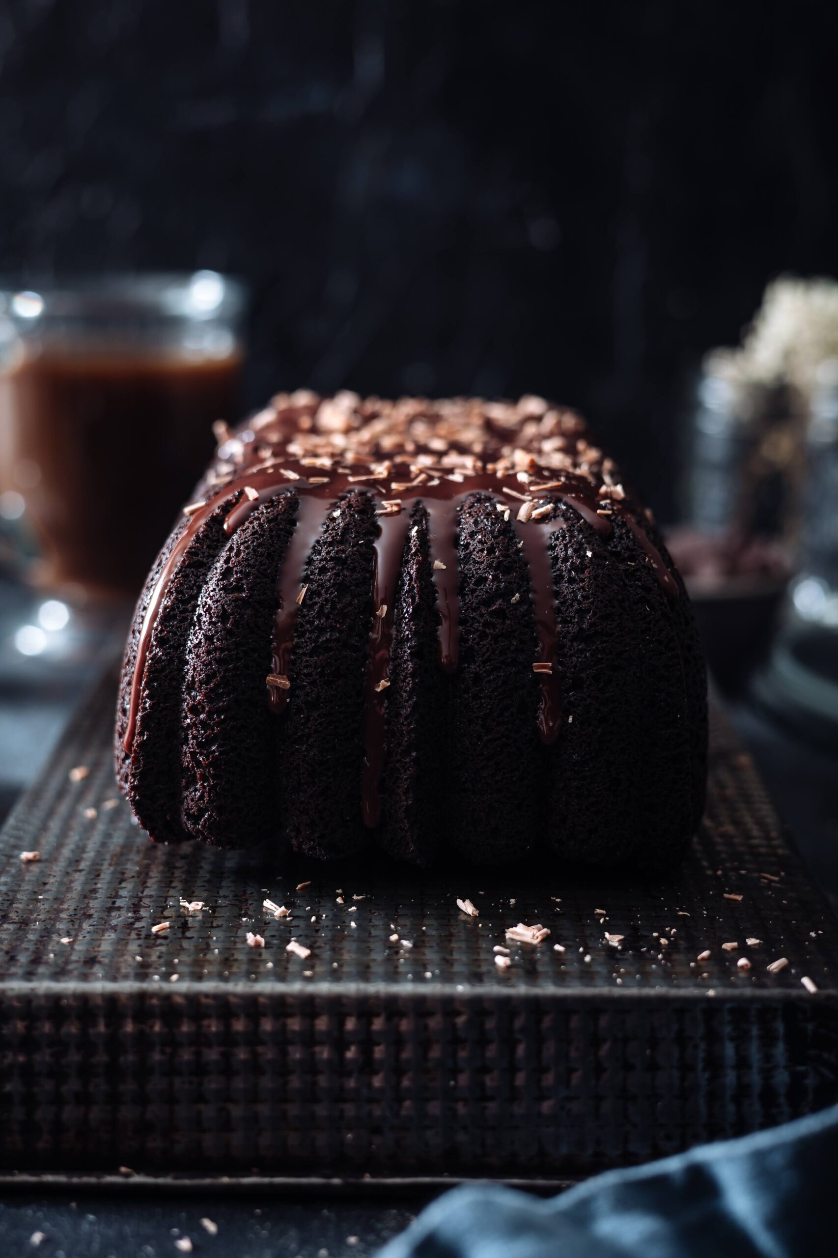 High Altitude Chocolate Sour Cream Pound Cake Loaf with Chocolate Ganache Glaze High Altitude Chocolate Sour Cream Pound Cake Loaf with Chocolate Ganache Glaze