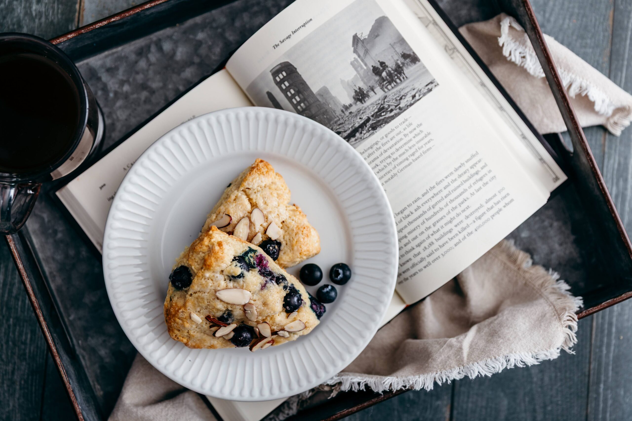 Blueberry Almond Scones for Cozy Summer Mornings | Easy Bakery-Style Scone Recipe