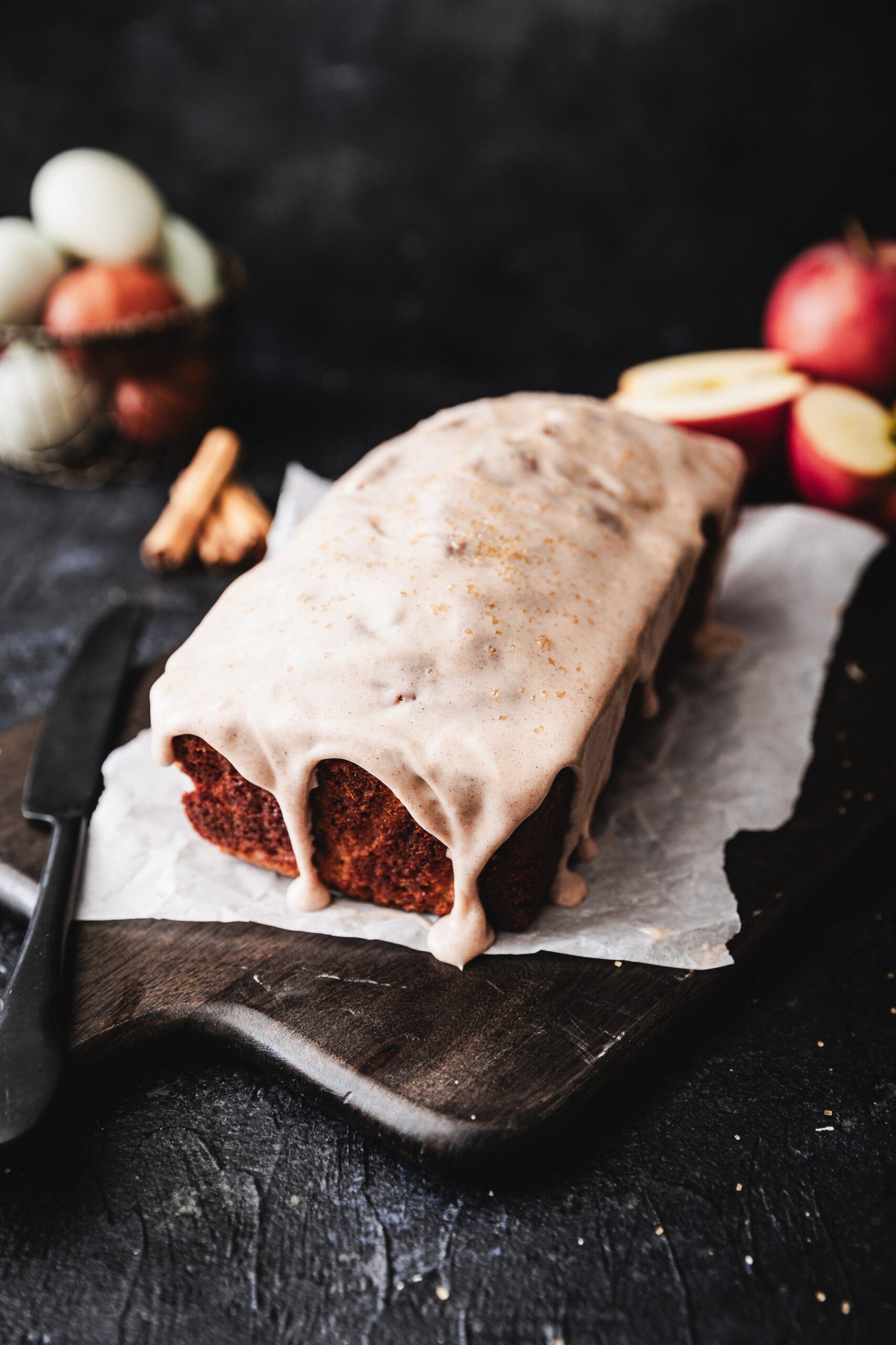 Apple Loaf Cake with Cinnamon Glaze: Cozy Fall Comfort Baking Apple Loaf Cake with Cinnamon Glaze: Cozy Fall Comfort Baking