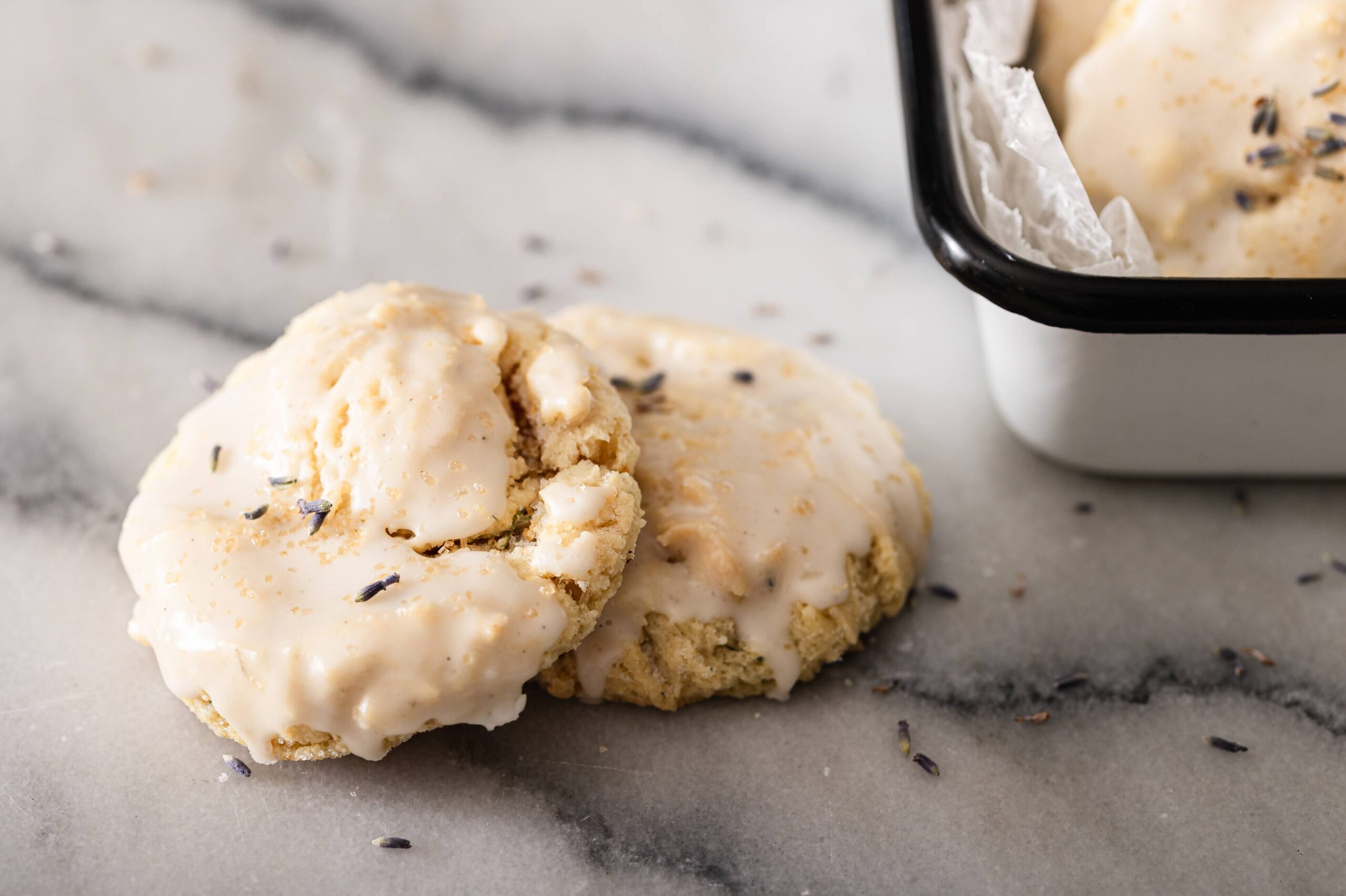 Spring in a Bite: Glazed Lavender Sugar Cookies Spring in a Bite: Glazed Lavender Sugar Cookies