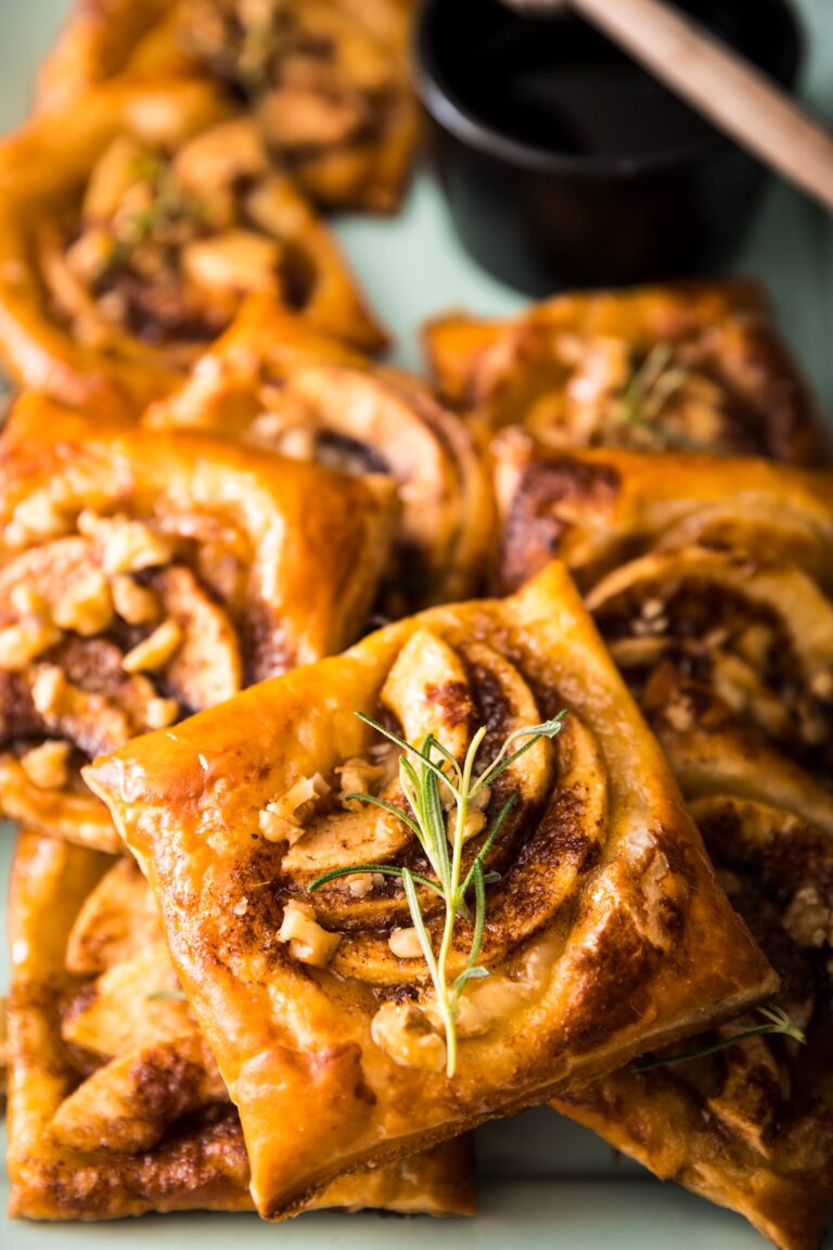 Puff Pastry Brie & Apple Tarts (a.k.a. The Fancy Pajama Breakfast)