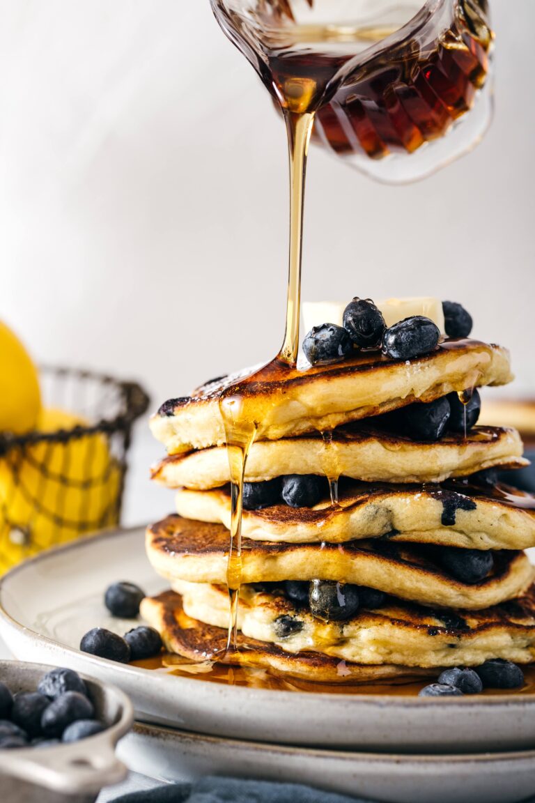 Lemon Blueberry Ricotta Pancakes (aka: Mama’s Moment of Pancake Glory)