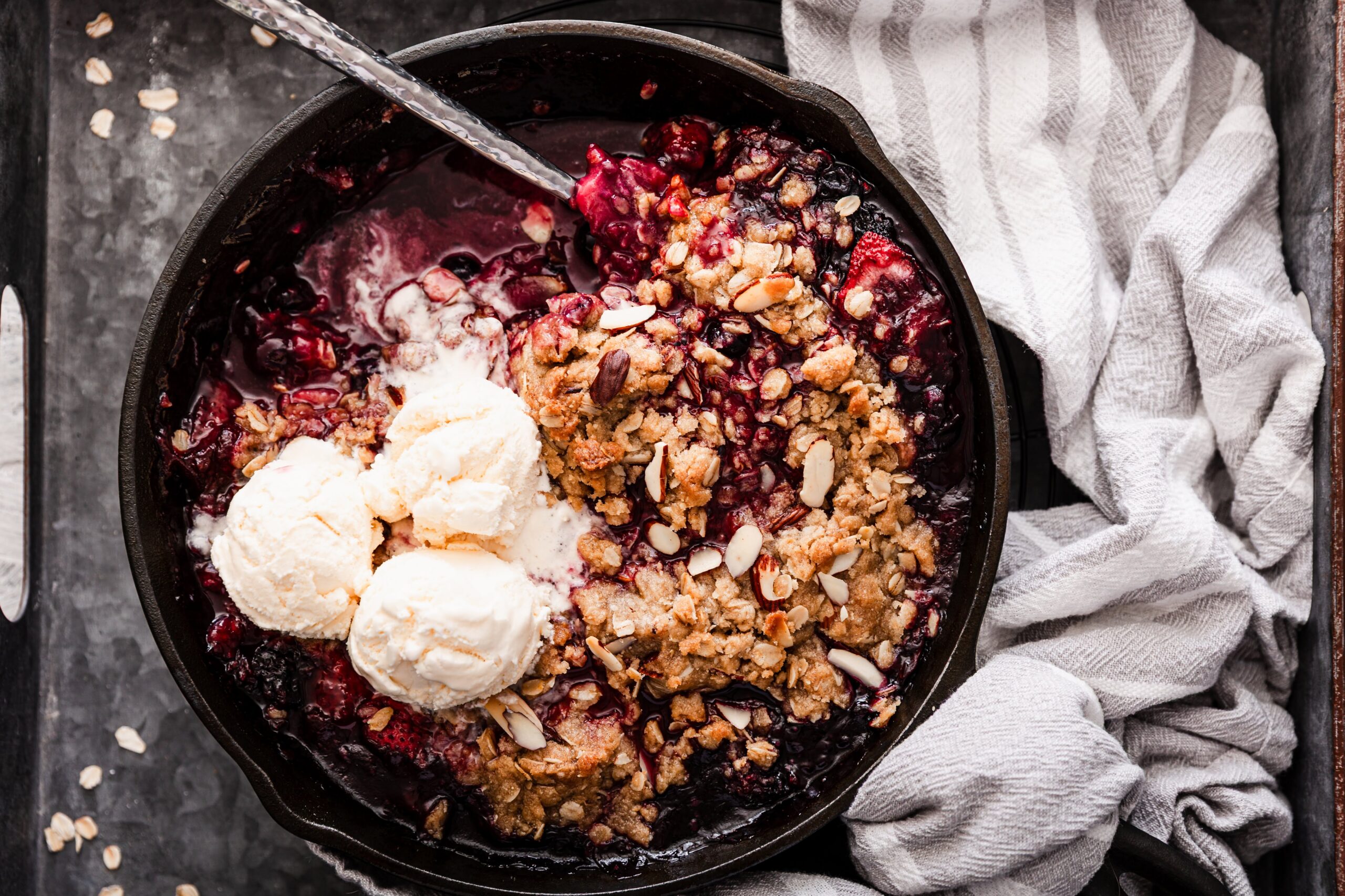 Mixed Berry Skillet Crisp: A Denial Dessert Mixed Berry Skillet Crisp: A Denial Dessert