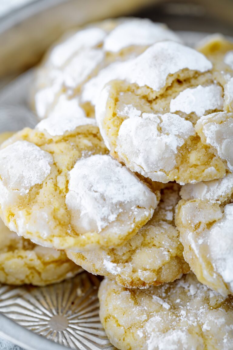 Lemon Crinkle Cookies for Spring