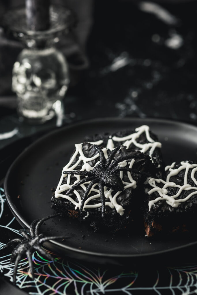 Spider Web Brownies
