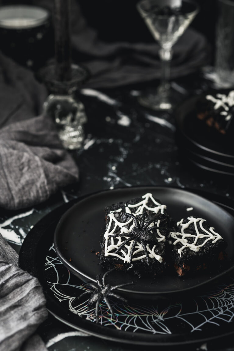 Spider Web Brownies for Halloween!