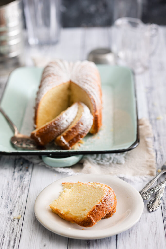 High Altitude Cream Cheese Pound Cake